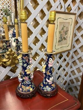 Vintage, Asian, Fertilty Lamps